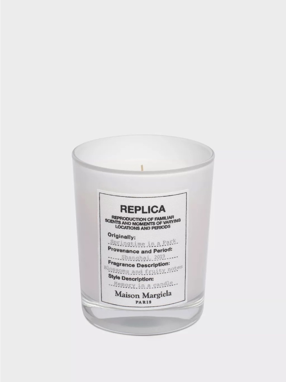 BNIB - Maison Margiela Replica Candle - Springtime in a Park Shanghai 2019